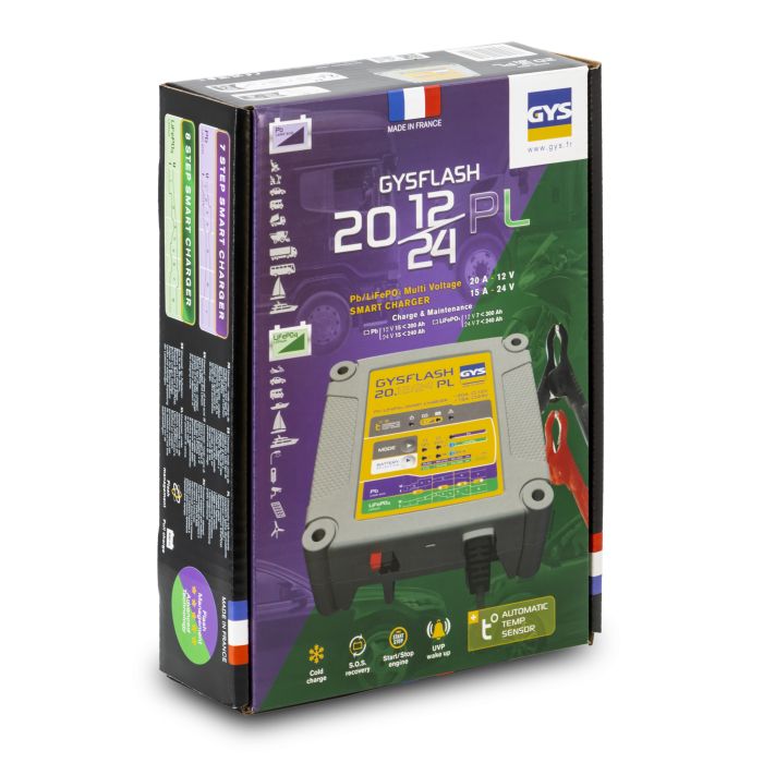 Chargeur de batterie GYS Gysflash 20.12/24 PL 24 V 