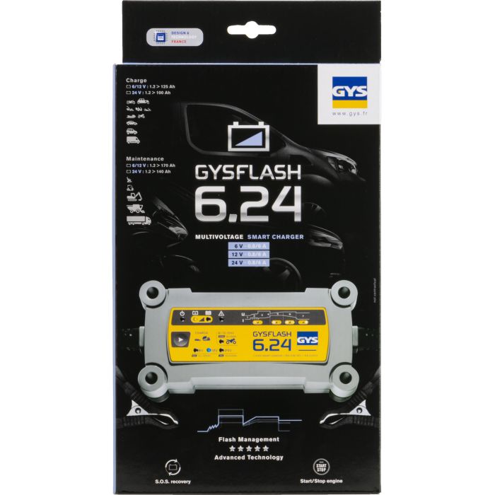 Chargeur de batterie GYS Gysflash 6.24 24 V 