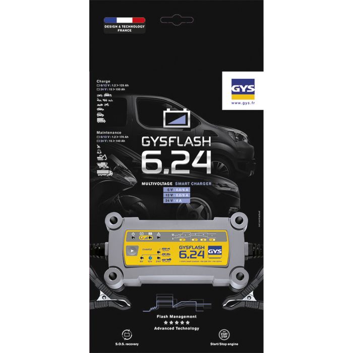 Chargeur de batterie GYS Gysflash 6.24 24 V 