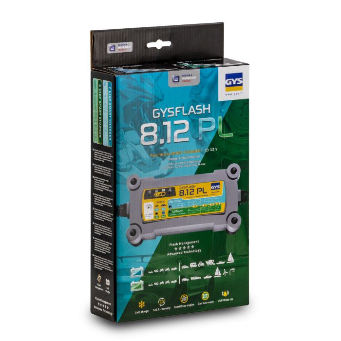 Chargeur de batterie Gys Gysflash 8.12 PL 12 V 