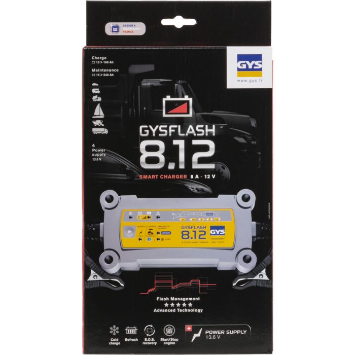 Chargeur de batterie Gys Gysflash 8.12 12 V 