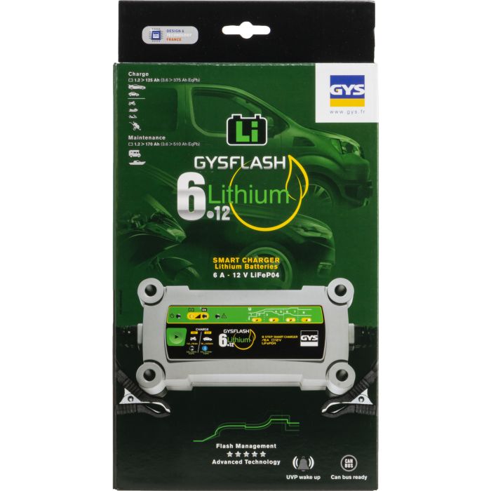 Chargeur de batterie Gys Gysflash Lithium 6.12 12 V 6 A 