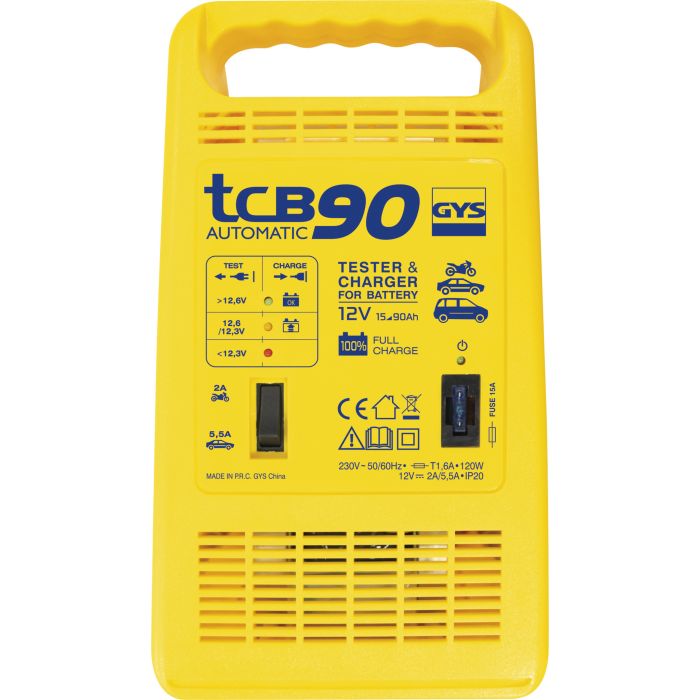 Chargeur de batterie GYS TCB 90 Automatic 12 V 15 à 90 Ah 