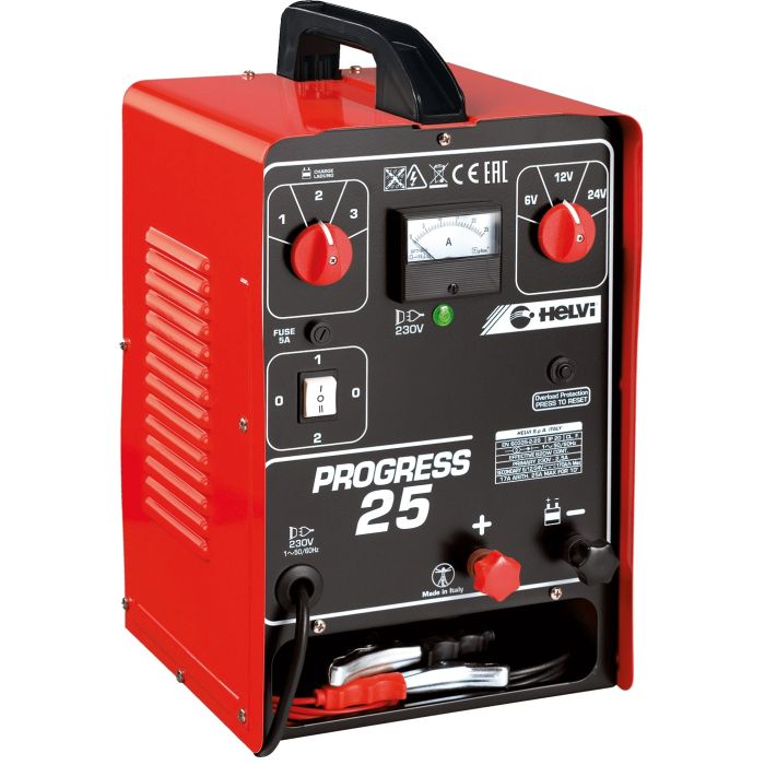 Chargeur de batterie Helvi Progress 25 6-12-24 V 25 A 
