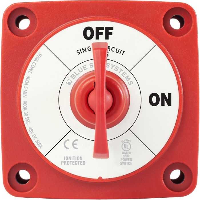 Coupe-batterie à clé amovible 250 A rouge 