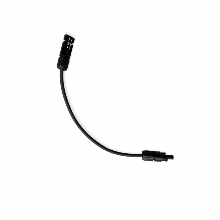 Rallonge solaire TopSolar 6 mm² noire 30 cm MC4 mâle/femelle 