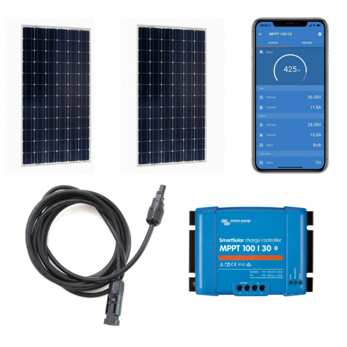 Kit solaire 470 Wp Victron SmartSolar MPPT 150/35 + 2 panneaux 235 Wp 