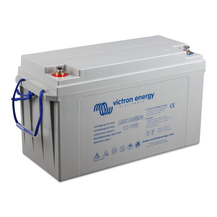 Batterie à décharge lente plomb-carbone Victron Energy 12 V 106 Ah M8 – Plomb-carbone