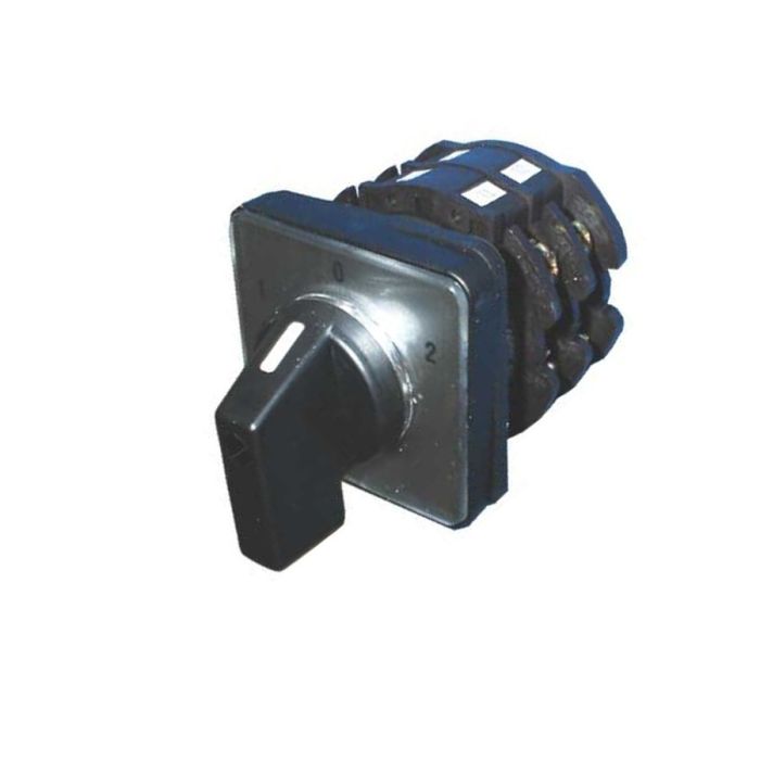 Commutateur à cames 1-0-2 bipolaire 32 A 230 V AC IP44 