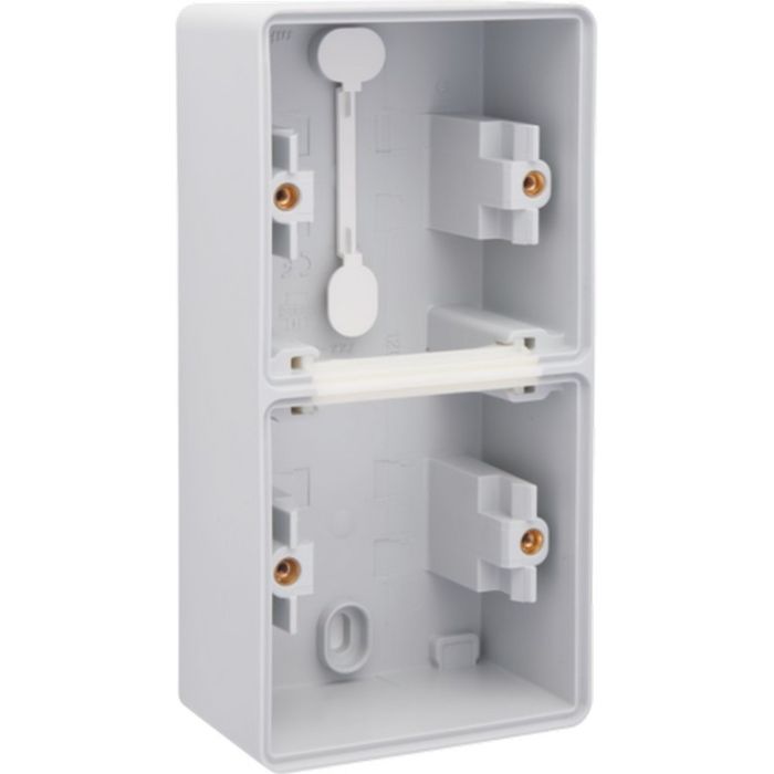 Boîtier en saillie double vertical Niko gris 45 x 72 x 145 mm 