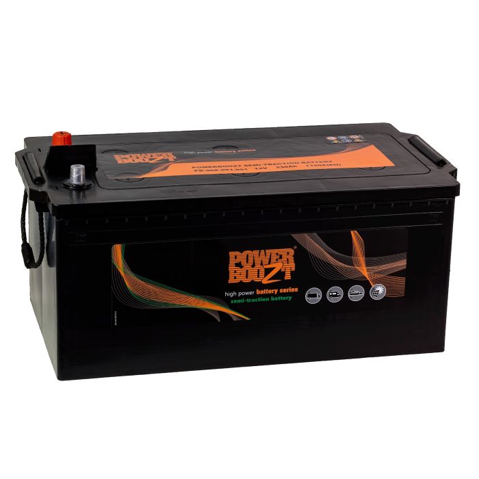 Batterie semi-traction Powerboozt PB.968.001 12 V 230 Ah 1150 A – Plomb-acide (sans entretien)