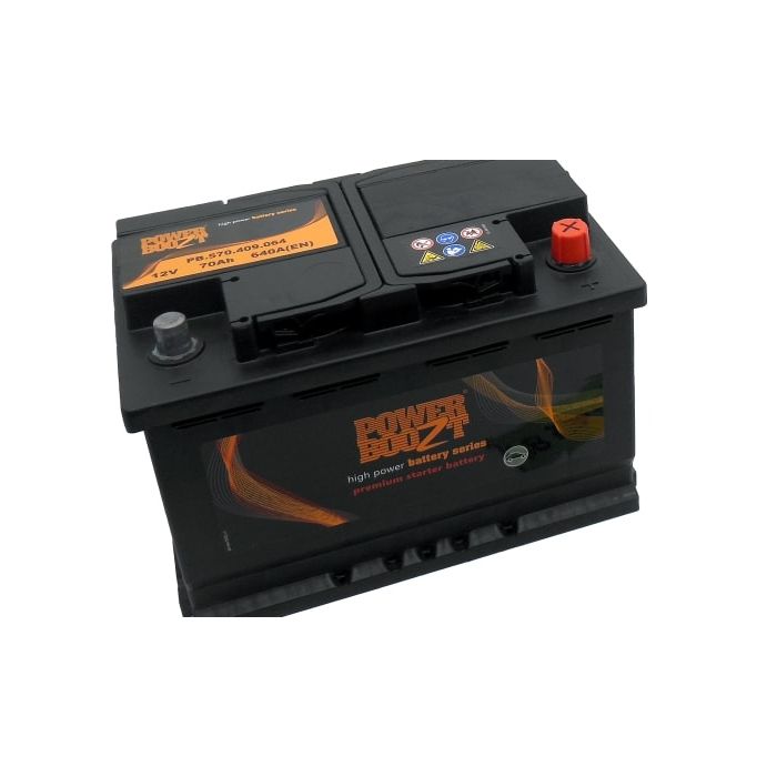 Batterie de démarrage Powerboozt Premium Start PB.570.409 12 V 70 Ah 640 A – Plomb-acide (sans entretien)