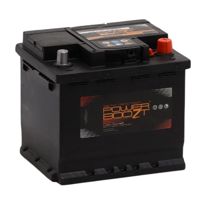 Batterie semi-traction Powerboozt PB.954.006 12 V 52 Ah 470 A – Plomb-acide (sans entretien)