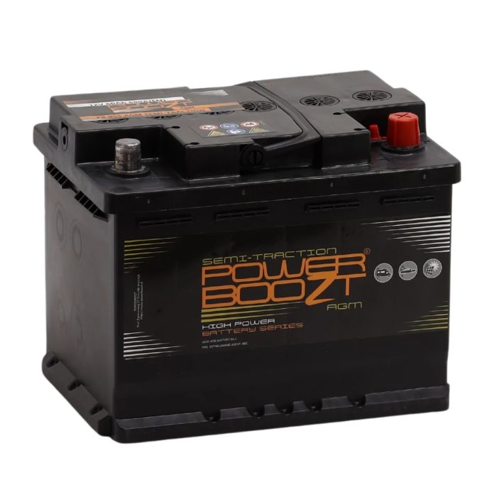 Batterie semi-traction AGM Powerboozt PB.955.AGM 12 V 60 Ah 680 A – AGM