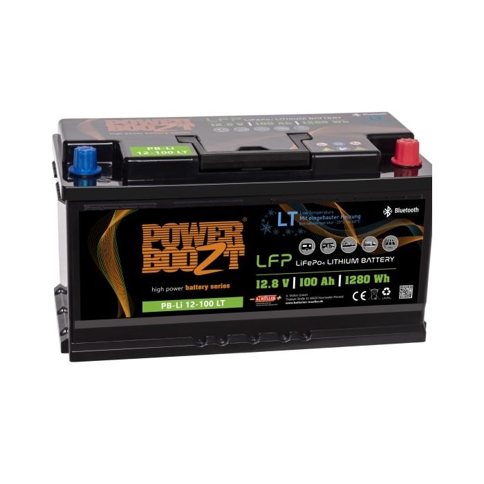 Batterie lithium LiFePO4 Powerboozt PB.Li.12.100LT 12,8 V 100 Ah – Lithium LiFePO4