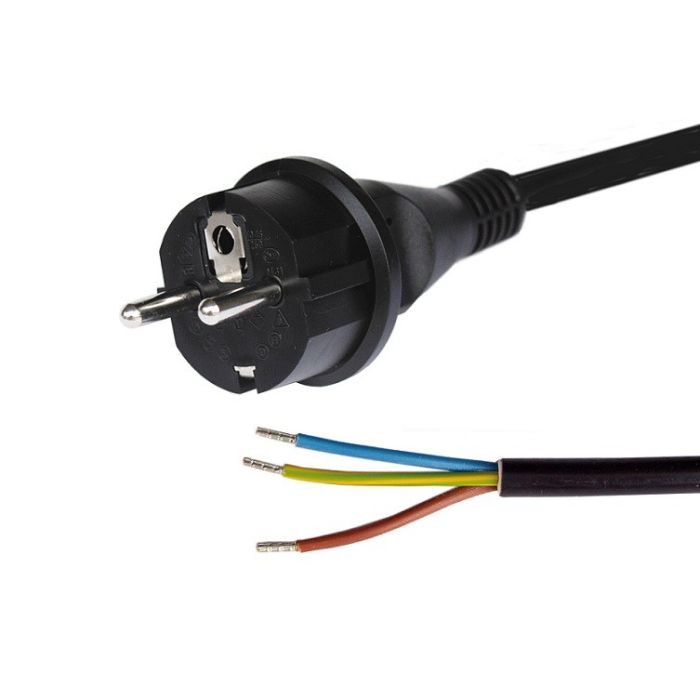 Cordon d'alimentation Ratio fiche Schuko 5 m 3G2,50 mm² 16 A 
