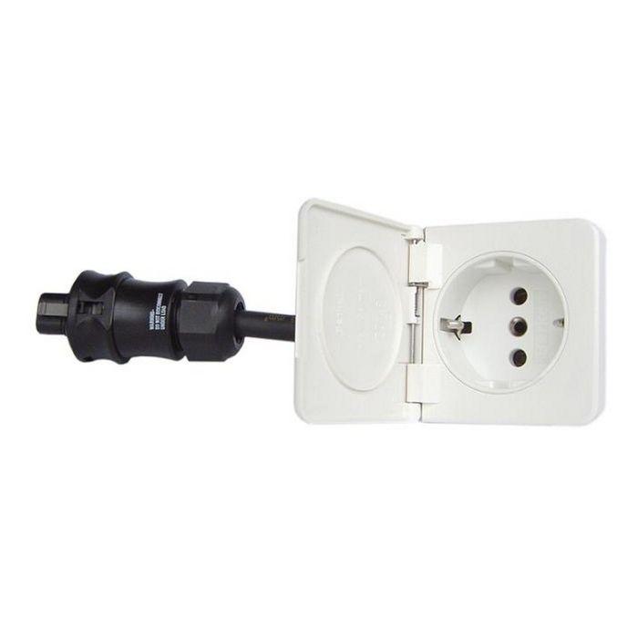 Prise Schuko encastrable Ratio 1 voie blanche 16 A 