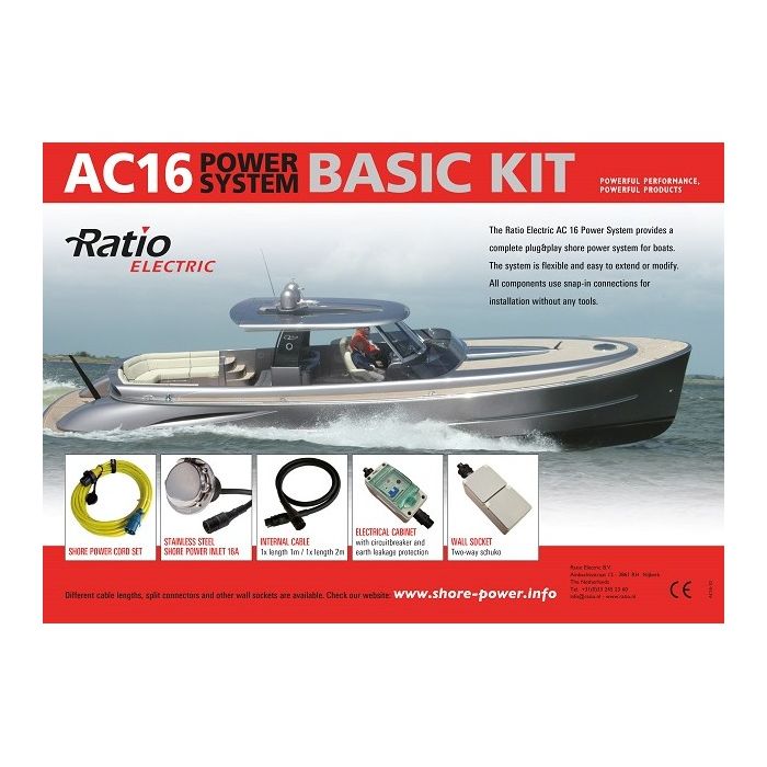 Kit d'alimentation de quai Ratio AC16 Basic 230 V 16 A 