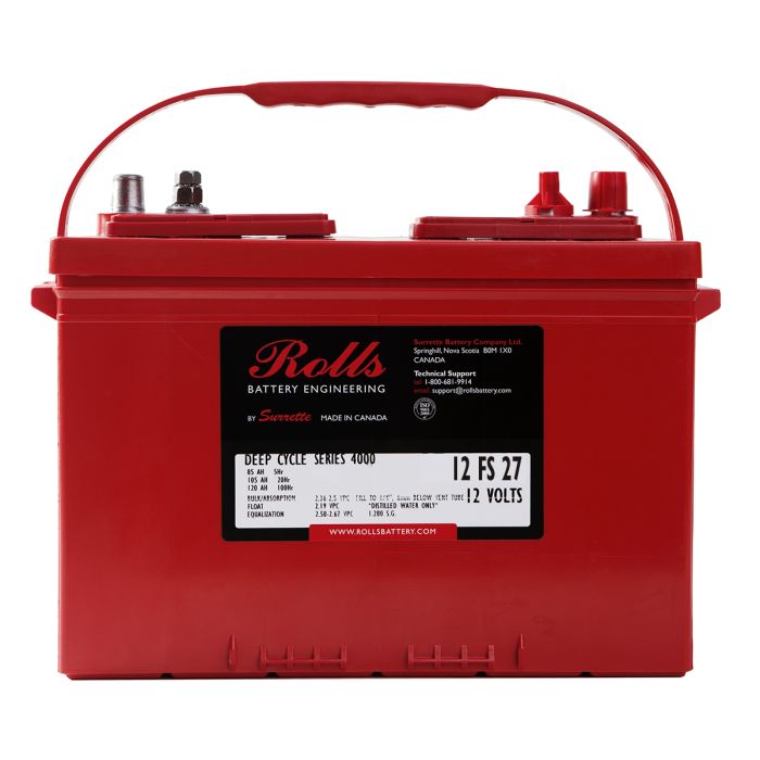 Batterie à décharge lente Rolls EC12-100 12 V 105 Ah – Plomb-acide (électrolyte liquide)