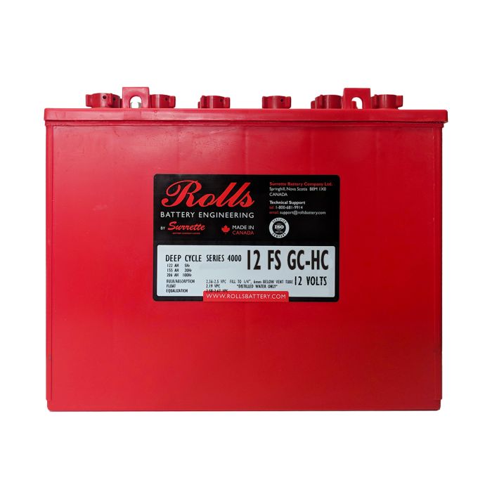 Batterie à décharge lente Rolls 12 FS GC-HC 12 V 155 Ah – Plomb-acide (électrolyte liquide)