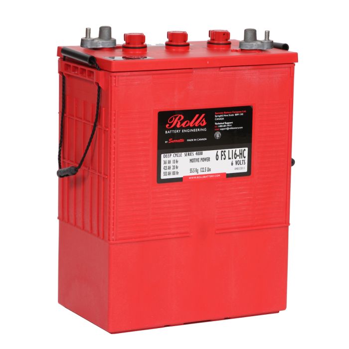 Batterie à décharge lente Rolls 6 FS L16-HC 6 V 425 Ah – Plomb-acide (électrolyte liquide)