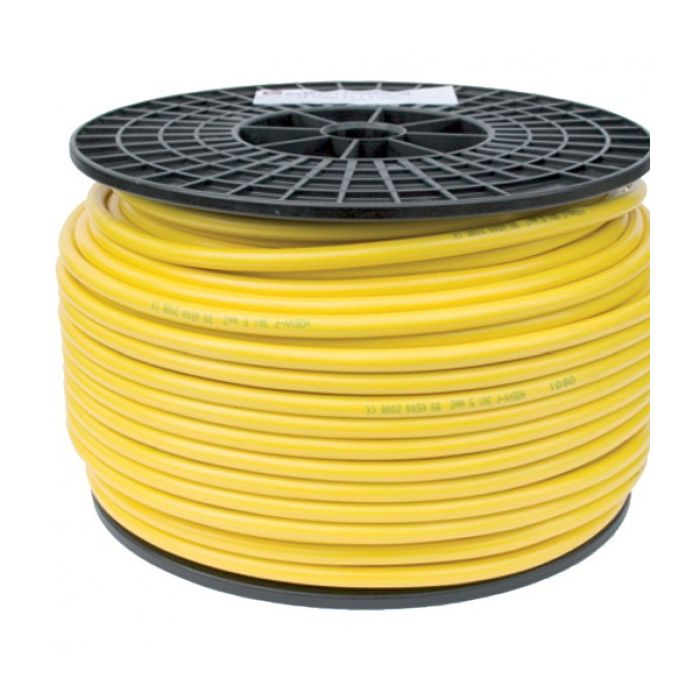 Câble PU rond H05/7BQ-F jaune 3 x 2,5 mm² rouleau de 50 m 