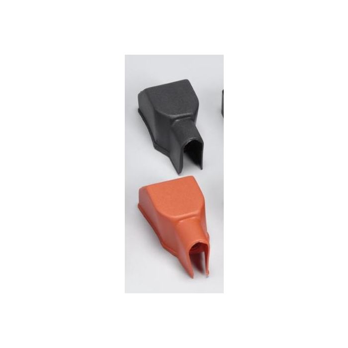 Cache-bornes de batterie rouge et noir - jeu de 2 pièces 