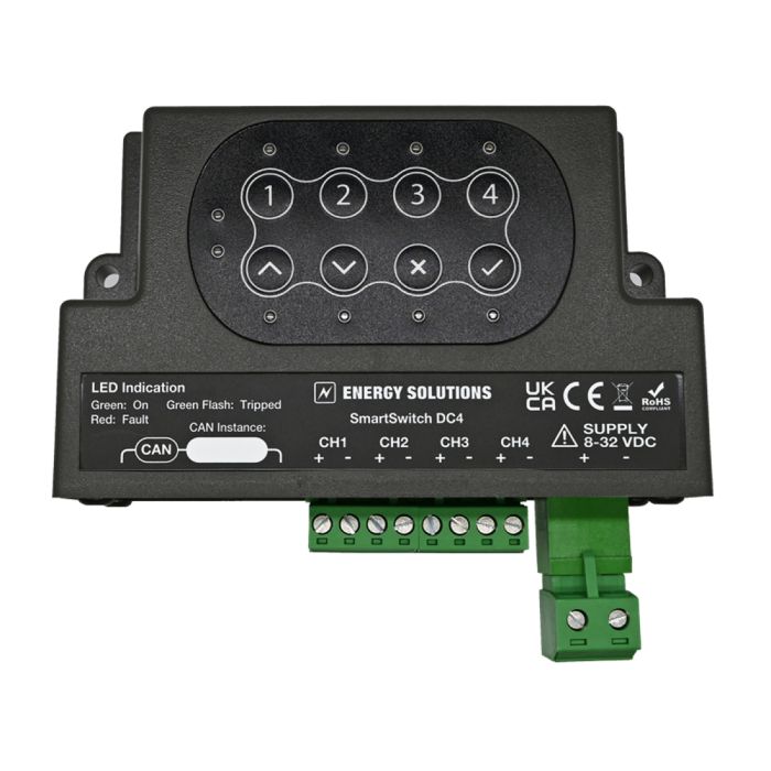 Module de commutation DC SmartSwitch DC4 (version 2) 4 canaux 12-24 V 15 A 