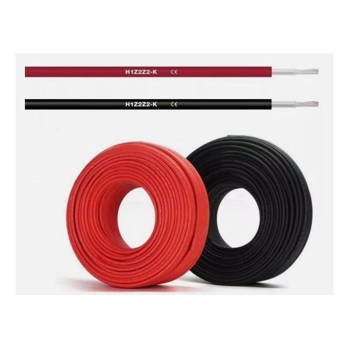 Câble solaire 4 mm² rouge rouleau de 100 m TopSolar 