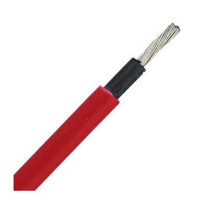 Câble solaire 6 mm² rouge TopSolar rouleau de 25 mètres 