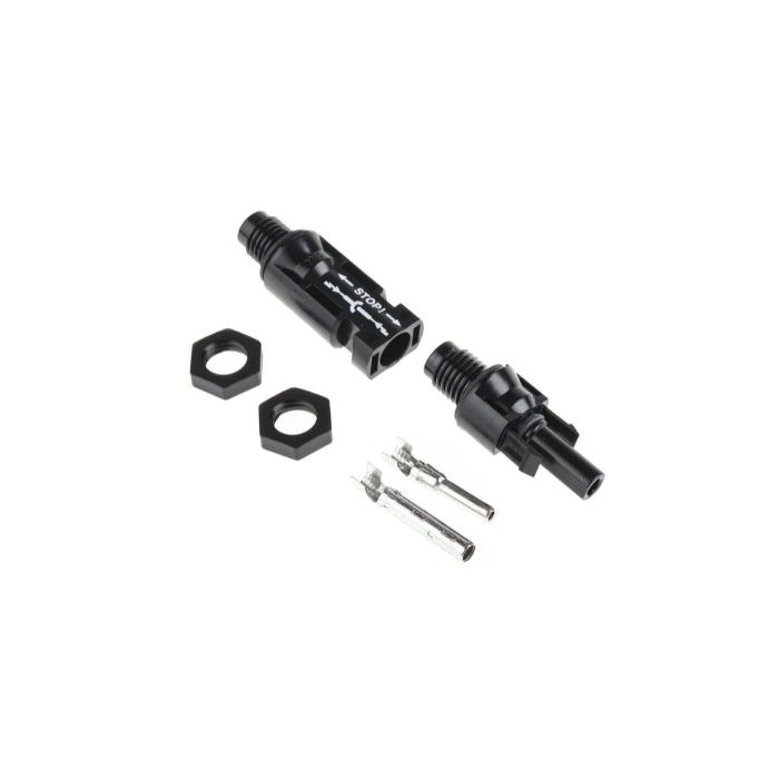 Connecteur MC4 Stäubli mâle + femelle à encastrer 4/6 mm² 