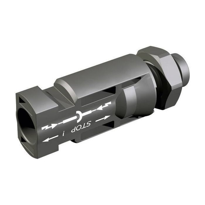 Connecteur MC4 Stäubli mâle + femelle à encastrer 4/6 mm² 