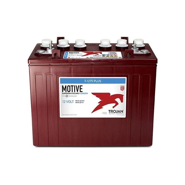 Batterie à décharge lente plomb-acide Trojan T-1275-PLUS 12 V 150 Ah – Plomb-acide (électrolyte liquide)