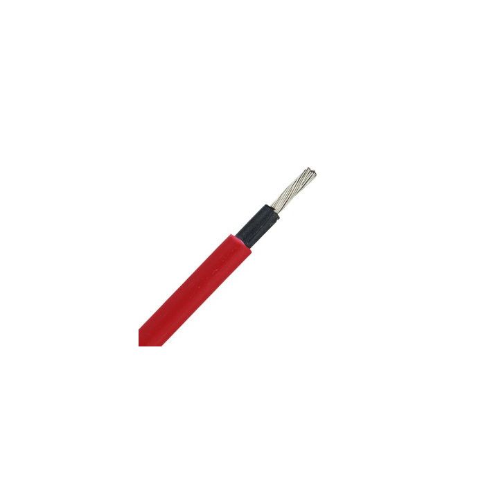 Câble solaire 6 mm² rouge TopSolar, vendu au mètre 