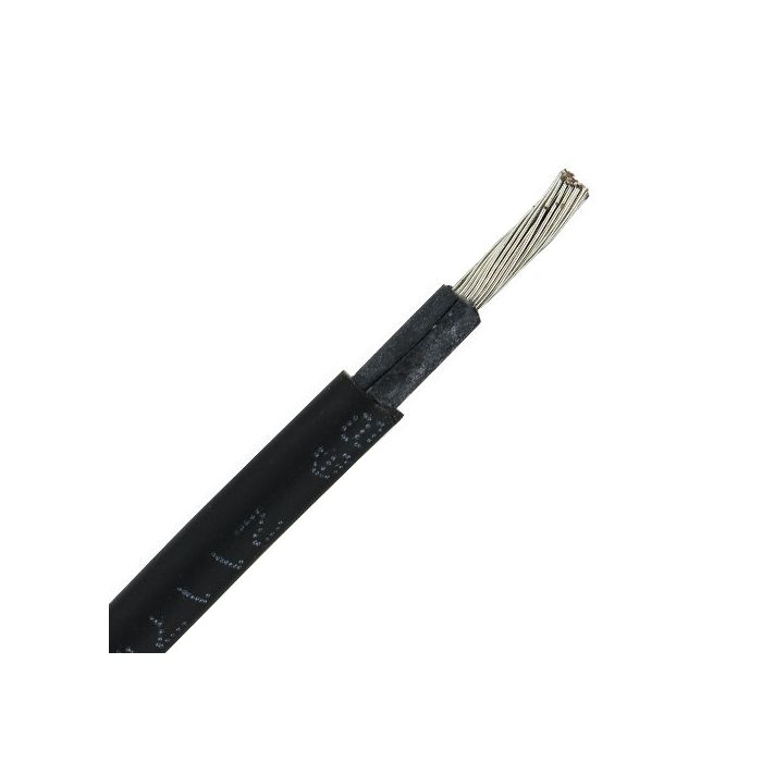 Câble solaire TopSolar 6 mm² noir au mètre 