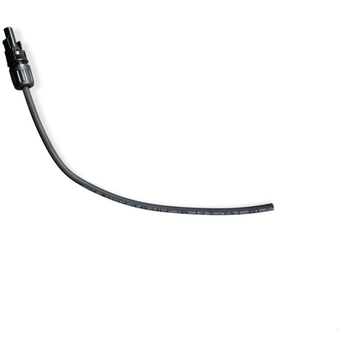 Câble solaire 6 mm² noir 30 cm MC4 femelle vers fil nu TopSolar 