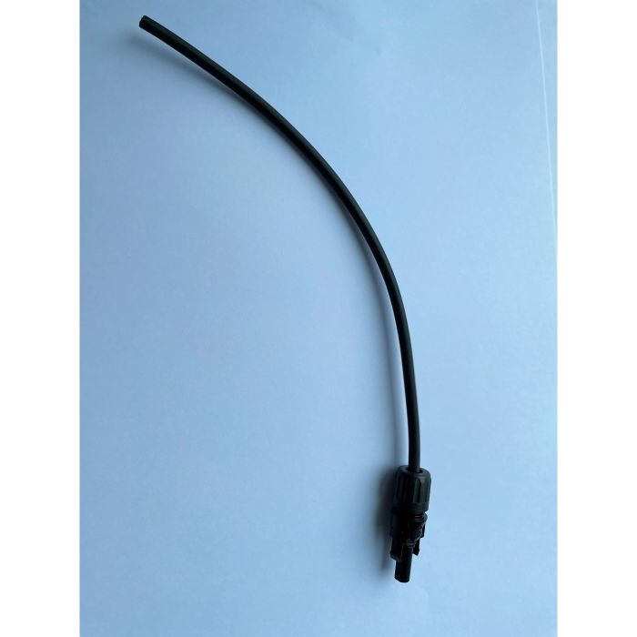 Câble solaire 6 mm² noir 30 cm MC4 femelle vers fil nu TopSolar 