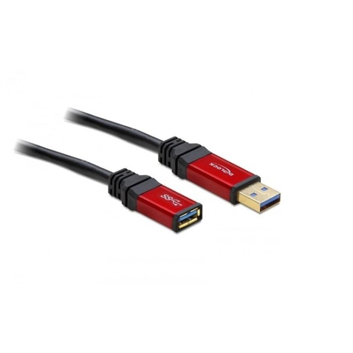 Rallonge USB 3.0 avec amplificateur 5 m Delock USB A mâle/femelle 