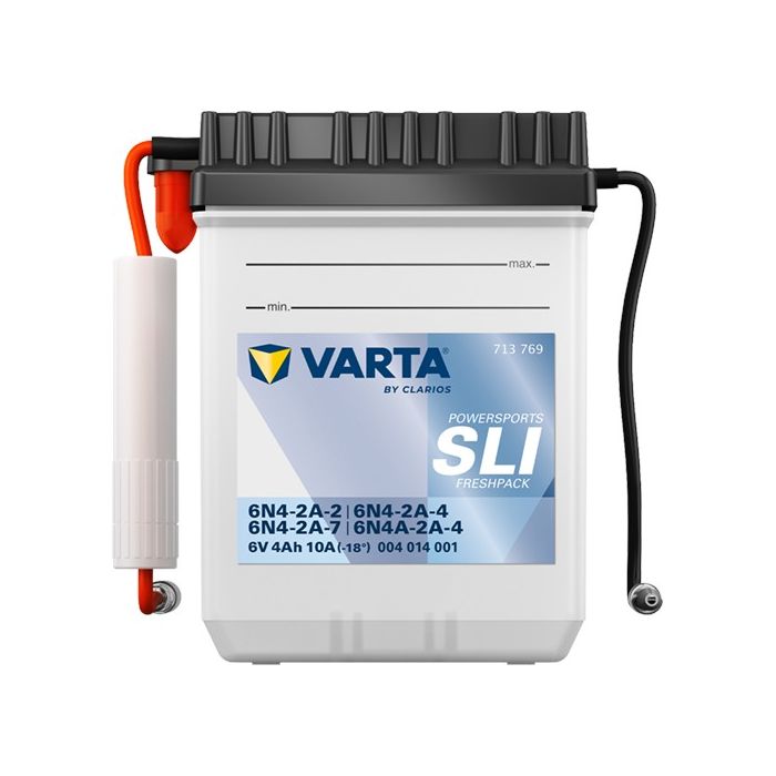 Batterie moto Varta Powersports 6N4-2A-2 6 V 4 Ah 10 A – Plomb-acide (électrolyte liquide)