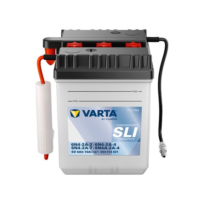 Batterie moto Varta Powersports 6N4-2A-2 6 V 4 Ah 10 A – Plomb-acide (électrolyte liquide)