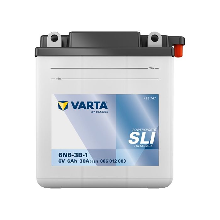 Batterie moto Varta Powersports 6N6-3B-1 12 V 6 Ah 30 A – Plomb-acide (électrolyte liquide)