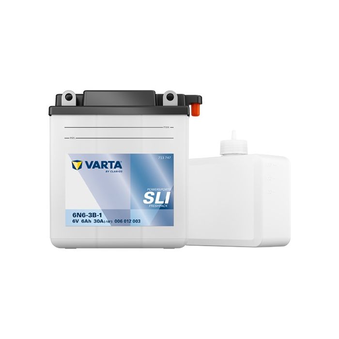 Batterie moto Varta Powersports 6N6-3B-1 12 V 6 Ah 30 A – Plomb-acide (électrolyte liquide)
