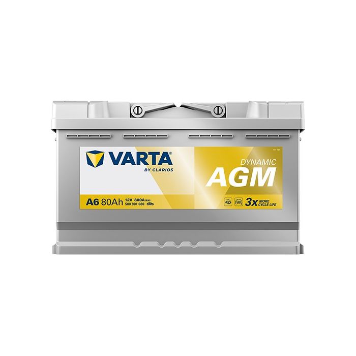 Batterie Start & Stop AGM Varta Dynamic A6 12 V 80 Ah 800 A – AGM