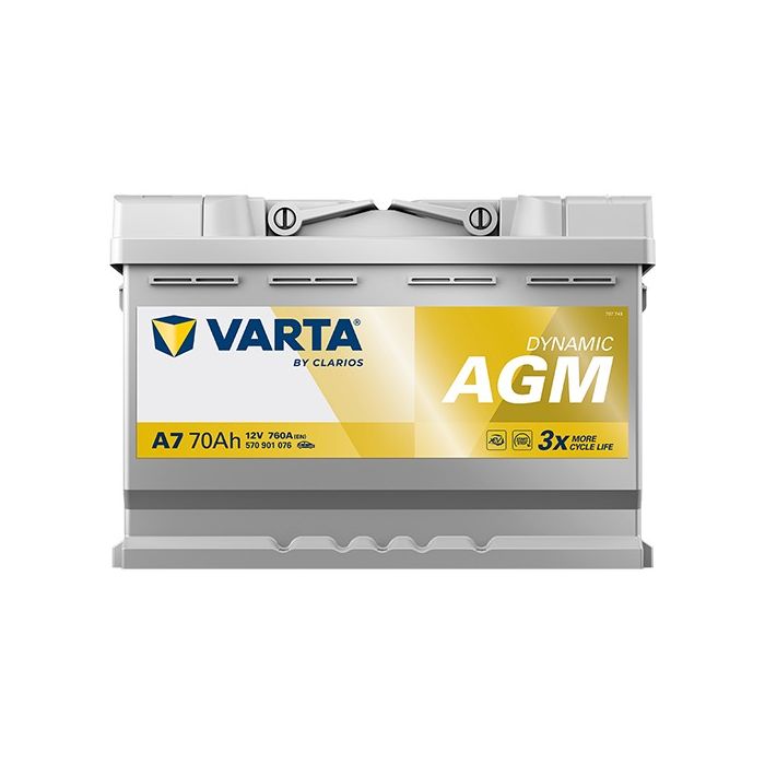 Batterie Start & Stop AGM Varta Dynamic A7 12 V 70 Ah 760 A – AGM