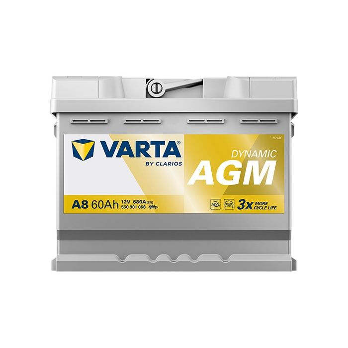 Batterie Start & Stop AGM Varta Dynamic A8 12 V 60 Ah 680 A – AGM