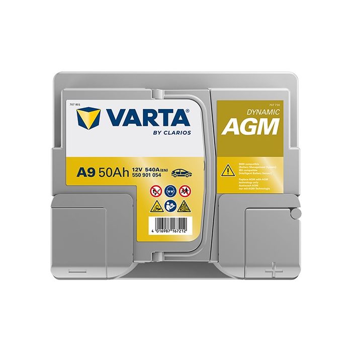Batterie Start & Stop AGM Varta Dynamic A9 12 V 50 Ah 540 A – AGM