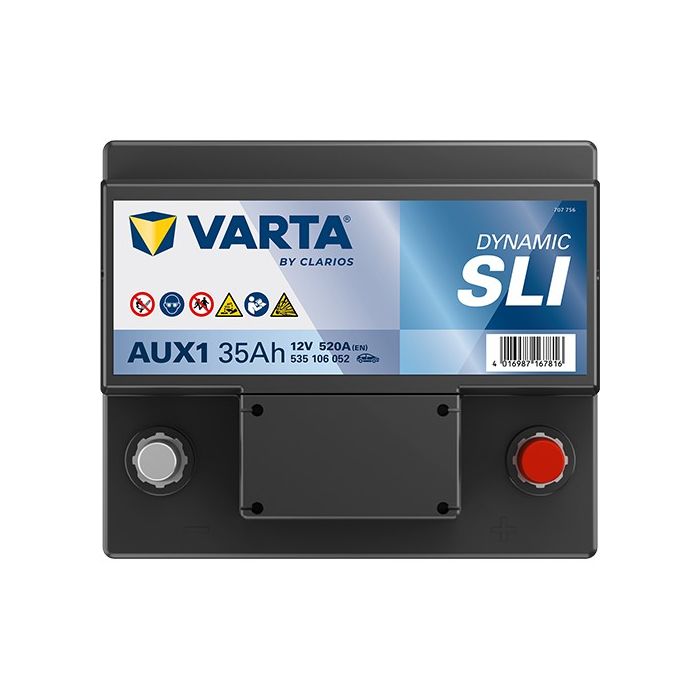 Batterie auxiliaire Varta Dynamic AUX1 12 V 35 Ah 520 A – Plomb-acide (sans entretien)