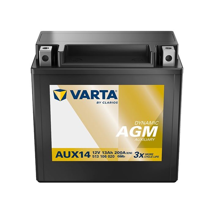 Batterie auxiliaire Varta Dynamic AUX14 12 V 13 Ah 200 A – Plomb-acide (sans entretien)