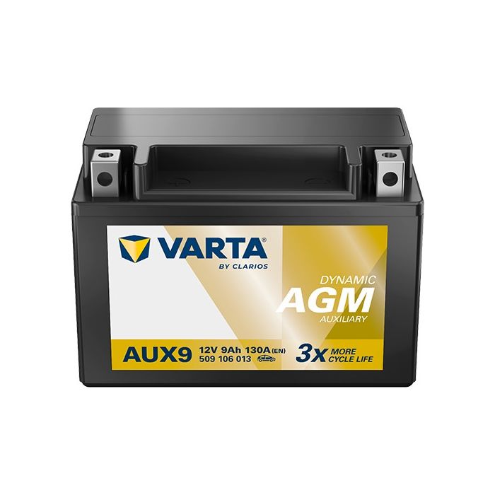 Batterie auxiliaire Varta Dynamic AUX9 12 V 9 Ah 130 A – Plomb-acide (sans entretien)