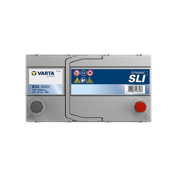Batterie de démarrage Varta Dynamic B32 12 V 45 Ah 330 A – Plomb-acide (sans entretien)